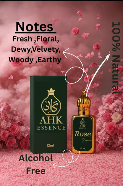 Rose | Premium Roll On attar | 100% Natural | By AHK Essence