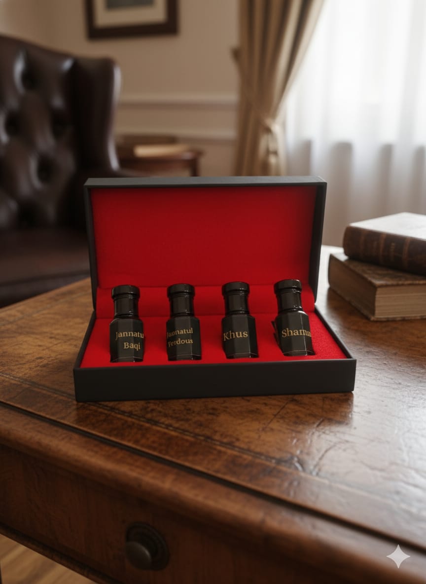 Royal Quartet | Premium Attar Combo | Pack Of 4 | By AHK Essence